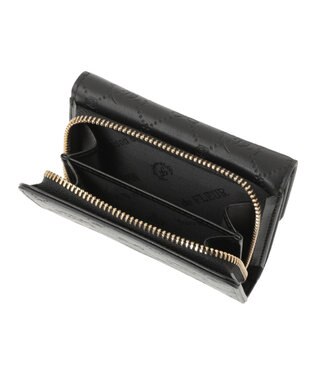 Maison de FLEUR カラーモノグラムウォレット Black