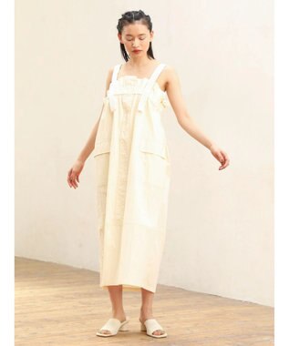 Green Parks ■ＥＳＣＡＲ　ミリタリージャンパースカート Ivory