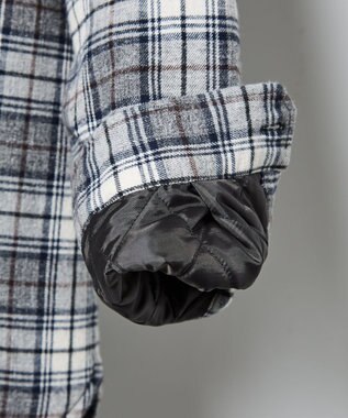 JOSEPH ABBOUD MOUNTAIN オーガニックラフィーネル ボアインナー シャツ ライトグレー系4