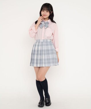 WEGO 【SCHOOLITEM】スクールシャツL／S ピンク