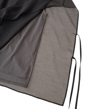 YECCA VECCA サイドリボンシアーレイヤードプルオーバー Dark Green