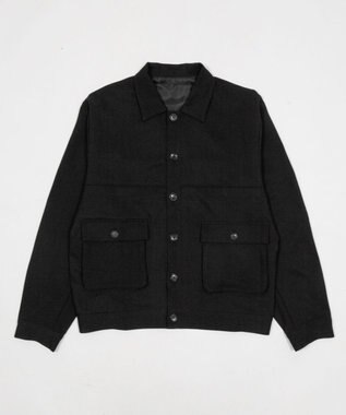 WEGO 【ユニセックス着用ITEM】ダブルポケットショートジャケット ブラック