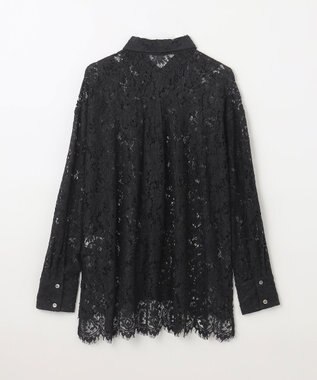 GRACE CONTINENTAL コードレースオーバーシャツ ブラック