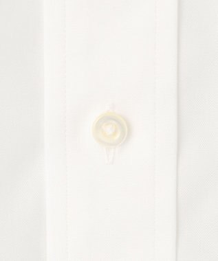 J.PRESS MEN 【PREMIUM PLEATS / 形態安定】ピンオックス ドレスシャツ / ワイド ホワイト系