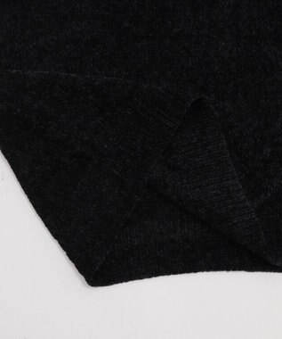 WEGO 【ユニセックス着用ITEM/MLサイズ展開】ベロアモールプルオーバー ブラック