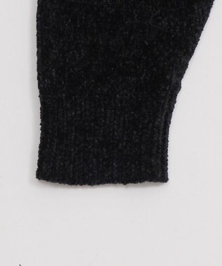 WEGO 【ユニセックス着用ITEM/MLサイズ展開】ベロアモールプルオーバー ブラック