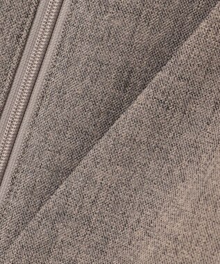 uncrave ウォッシャブルウールライクツイル ジレ シャンブレーチャコール