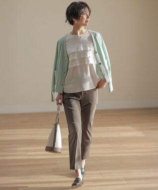 J.PRESS LADIES 【2way】Bucket キャンバス バッグ モカ系