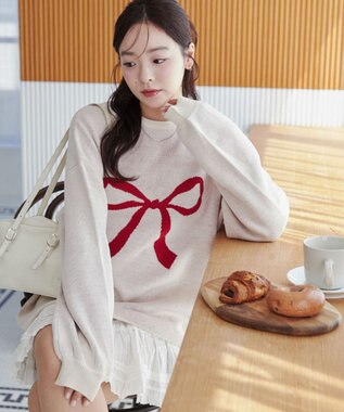 WEGO グラフィックニットBIGプルオーバー 柄5