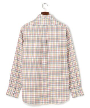 J.PRESS MEN テンセルミックスコットンネルシャツ / B.D. ホワイト系3