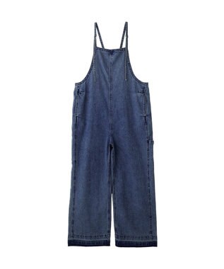 YECCA VECCA 綿麻デニムサロペット Indigo