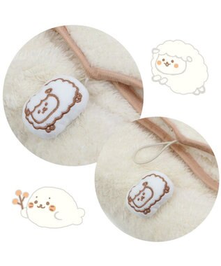 Mother garden しろたん くるっと膝掛け 《しろたん＆羊》 ひざかけ