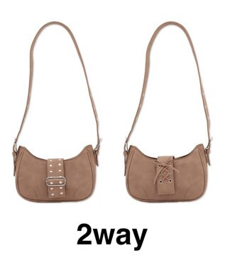 WEGO マルチWAYハーフムーンベルトバッグ 柄3