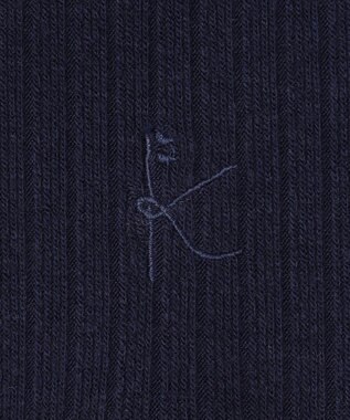 組曲 KIDS 【150-160㎝】バイカラーニットソー ワンピース ネイビー系