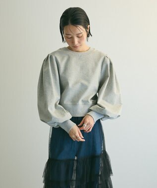 Green Parks ａ．タックスリーブスウェット Gray