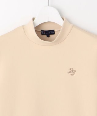 23区GOLF 【WOMEN】【UVケア・吸水速乾】レース袖 モックネックシャツ ベージュ系