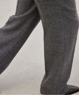 BEIGE， MILLAM / フェイクレザーパッチワイドパンツ Md Gray