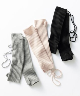 23区 【洗える】ピュアカシミヤ アームウォーマー ベージュ系