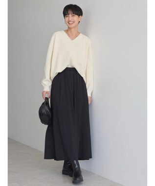 AMERICAN HOLIC ウエストタックフレアスカート Black