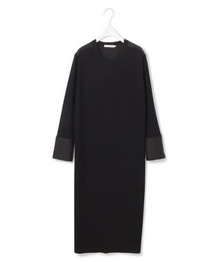 ICB L 【洗える】 クロスコンビ ワンピース ブラック系