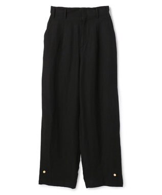BEIGE， BERNARD / リネン混 ヘムタグ 2WAYパンツ Black