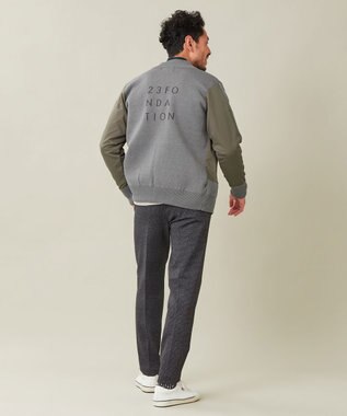 23区GOLF 【MEN】【ストレッチ】チェック柄 ジャージーパンツ グレー系5