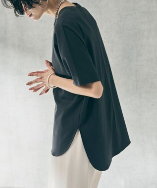 UNFILO L BEAUTY FORM-T cotton フォルムTシャツ チャコール