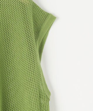 SHARE PARK LADIES 【セットアイテム】レーヨンナイロンニットワンピース グリーン系