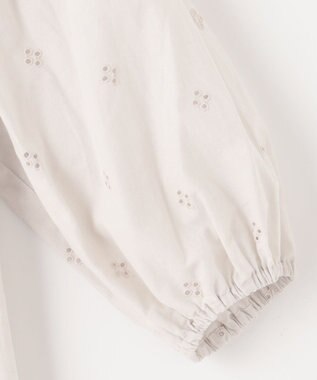 23区 【SLOW/洗える】エンブロイダリーレース ブラウス ベージュ系