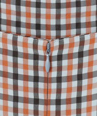 #Newans ボリュームチェックキャミワンピ ブルーチェック