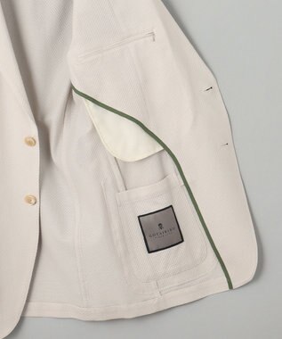 GOTAIRIKU 【ストレッチ】ブロックサッカージャージージャケット アイボリー系