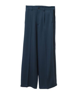 Green Parks ・ＥＬＥＮＣＡＲＥ　ＤＵＥ　サイド刺繍ラインパンツ Blue