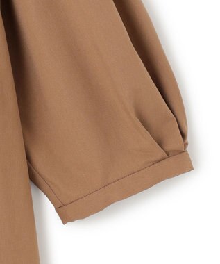 23区 【洗える】シルキータフタコンビ チュニック カットソー キャメル系