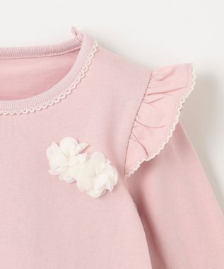 組曲 KIDS 【80~100㎝】ベビーフラワー Tee ピンク系