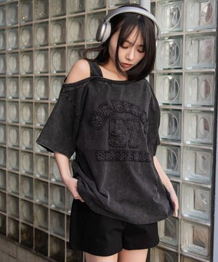 WEGO タンクレイヤードワンショルビッグT スミクロ