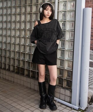 WEGO タンクレイヤードワンショルビッグT スミクロ