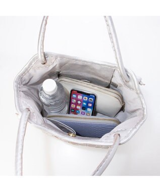 UNBILLION ピークスピーク PEAKS PEAK / 牛革レザーメッシュトートS シルバー