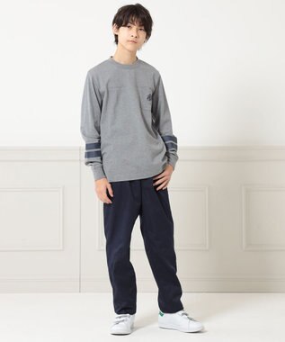 J.PRESS KIDS 裏付きライトツイル パンツ ネイビー系