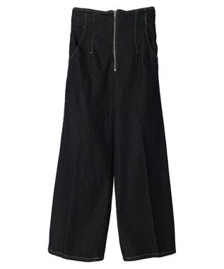 earth music&ecology フロントジップデニムパンツ One Wash