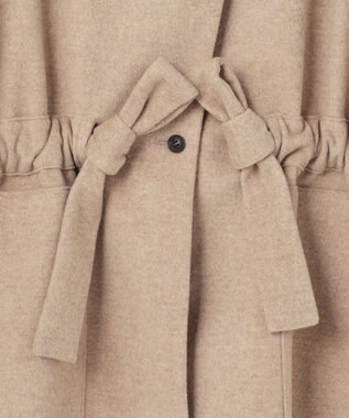 BEIGE， LABBOCK / ウール混2WAYショートコート Taupe