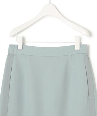 ICB 【WEB限定カラーあり・洗える】 FluidBackSatin スカート ジェイドグレー系