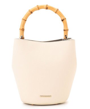 23区 【先行予約】バンブーハンドル 2WAY ミニマル バッグ アイボリー系