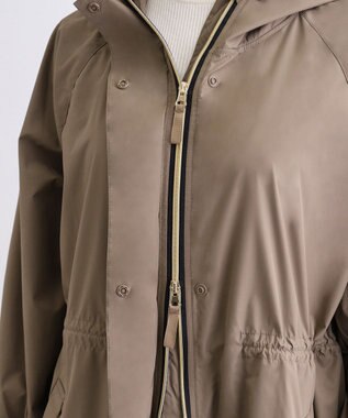 MOONBAT 【撥水】LIGNAGGIO ウエストギャザーフードコート モカブラウン