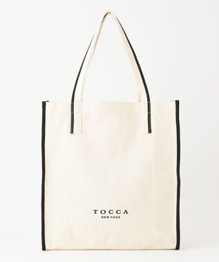 TOCCA 【WEB限定＆一部店舗限定】STRADA CANVAS TOTE L トートバッグ L アイボリー系