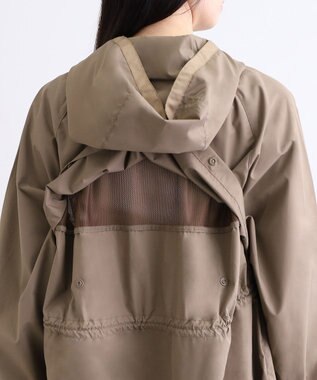 MOONBAT 【撥水】LIGNAGGIO ウエストギャザーフードコート モカブラウン