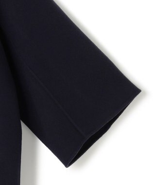 23区 L ウールリバー スタンドカラーコート ダークネイビー系