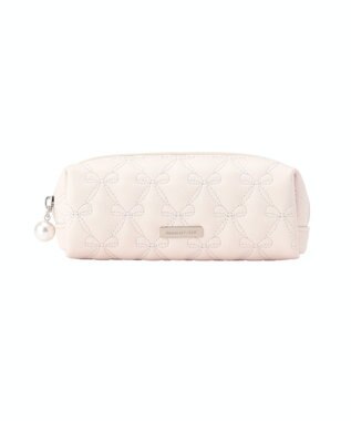 Maison de FLEUR リボンキルティングロングポーチ Light Pink