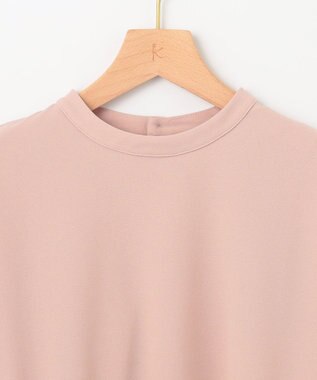 組曲 【UVケア・接触冷感】ライトアムンゼンジャージー袖フレア トップス ローズ系