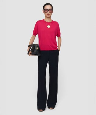 JOSEPH スーパーファインシルク　ニットトップ Fuchsia