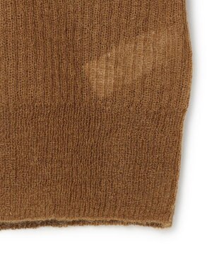 BEIGE， MARS / キッドモヘアインターシャニット OrangeRed × Brown